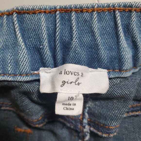 A LOVES A girls Wide Leg Jeans sz 10 - Picture 3 of 16
